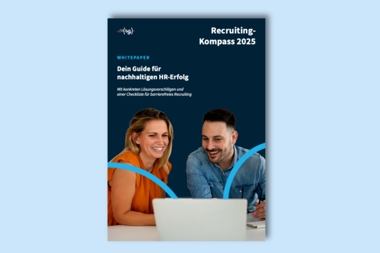 Die Grafik zeigt ein Abbild des Whitepapers "Recruiting-Kompass 2025"